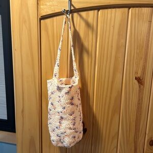 Homemade crocheted bag